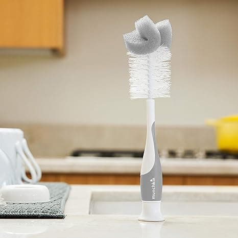Munchkin® Sponge™ Bottle Brush, 2 Pack, Grey