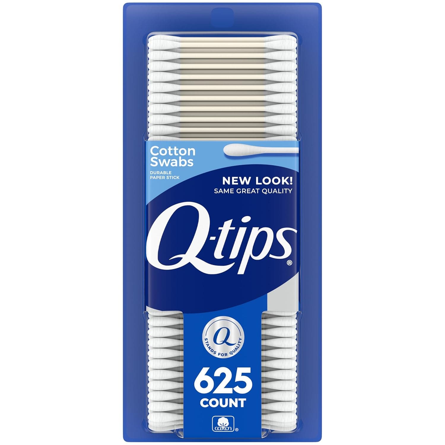 Q-tips Cotton Swabs, Original, For Home, First Aid and Beauty, 100% Cotton, 625 Count