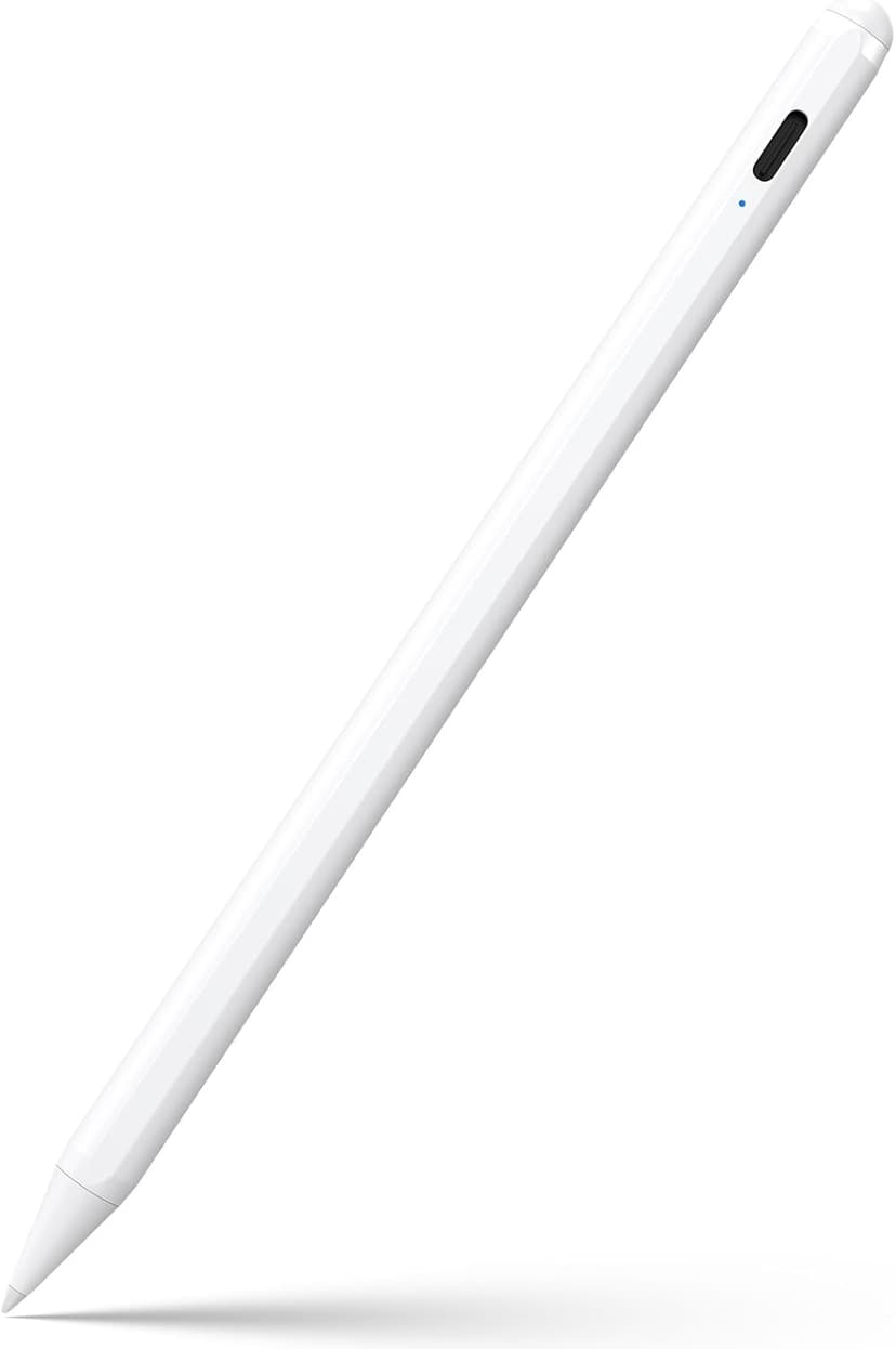 Stylus Pen for iPad 6th-11th Generation-2X Fast Charge Active Pencil Compatible with 2018-2025 Apple iPad Pro 11"/12.9"/M4, iPad Air 3/4/5/M2/M3,iPad mini 5/6 Gen-White