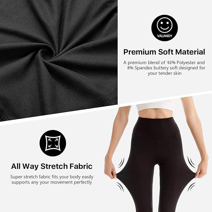 SINOPHANT High Waisted Leggings for Women - Full Length Capri Buttery Soft Yoga Pants for Workout Athletic